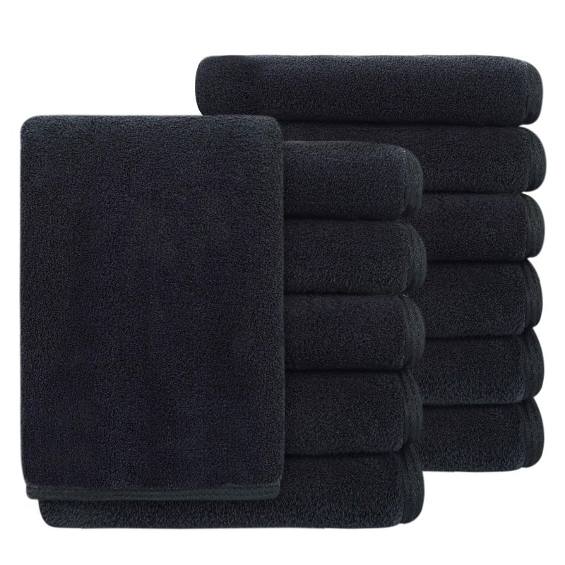 SINLAND Absorbent Coral Velvet Washcloth Ultra Soft Microfiber Face Towels 12 x 12 inch Multi-Purpose Face Cloths for Household and Sport - Image 1